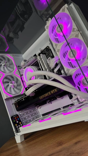 Збірка під замовлення: новий комп'ютер GameMax Infinity Pro White Tower / AMD Ryzen 7 7700 (8 (12) ядер по 3.8 - 5.3 GHz) / 32 GB DDR5 / 500 GB SSD M.2 + 1000 GB SSD M.2 / nVidia GeForce RTX 4070 Super, 12 GB GDDR6X, 192-bit / 750W б/в - зображення 7