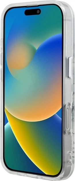 Etui plecki Karl Lagerfeld IML Sketched Graphic do Apple iPhone 16 Pro Transparent (KLHCP16LHMLGFCH) - obraz 4