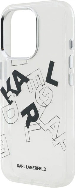 Etui plecki Karl Lagerfeld IML Sketched Graphic do Apple iPhone 16 Pro Transparent (KLHCP16LHMLGFCH) - obraz 5
