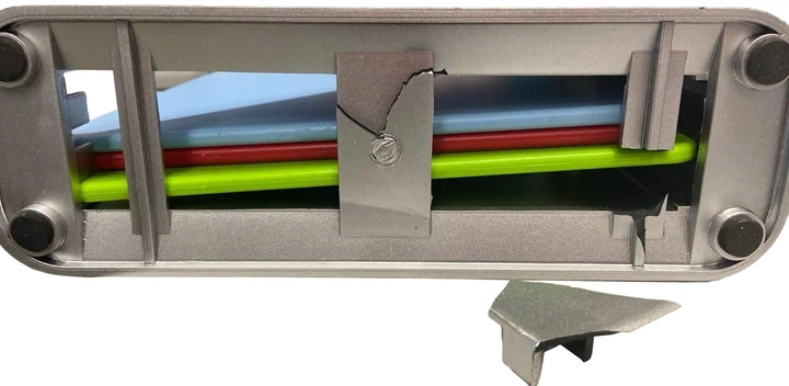 Обробні дошки Excellent Houseware прямокутні зі срібною підставкою 3 шт (8718158429964) (955555910271327) - Уцінка - зображення 2