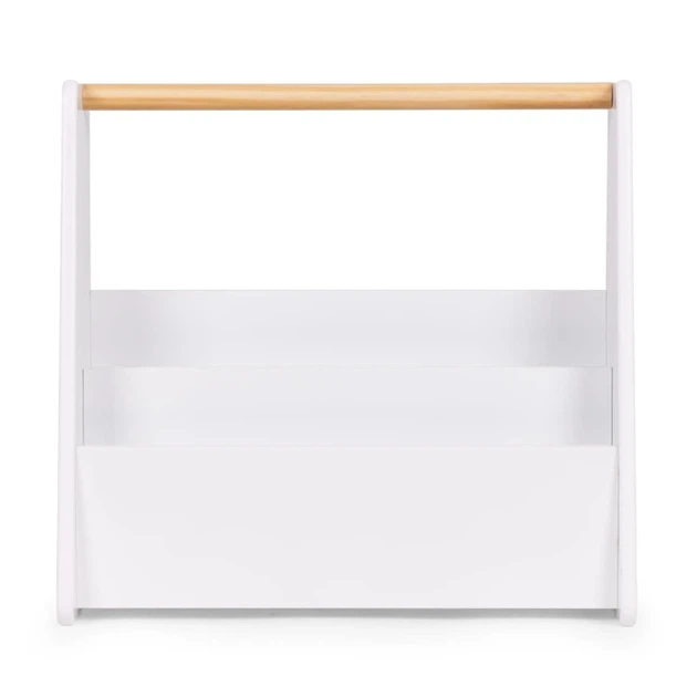 Dziecięcy regał-organizer EcoToys Montessori 2 poziomy biały (5905817009282) - obraz 2