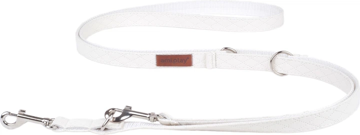 Регульований повідець Amiplay New York 6 в 1 L 100 - 200 см Білий (5907563253667) - зображення 1