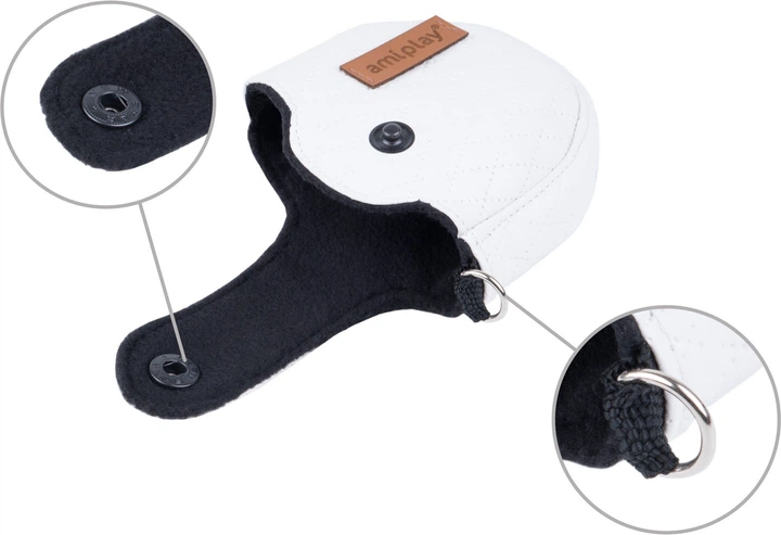 Smycz automatyczna Amiplay Infini z obudową New York XL 5 m Biała (5907563271937) - obraz 4