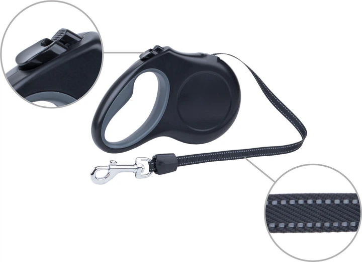 Smycz automatyczna Amiplay Infini z obudową New York XL 5 m Biała (5907563271937) - obraz 5