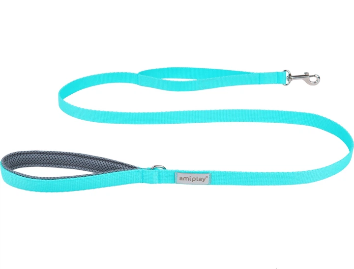 Повідець Amiplay Samba XL 150 см Бірюзовий (5907563277724) - зображення 1