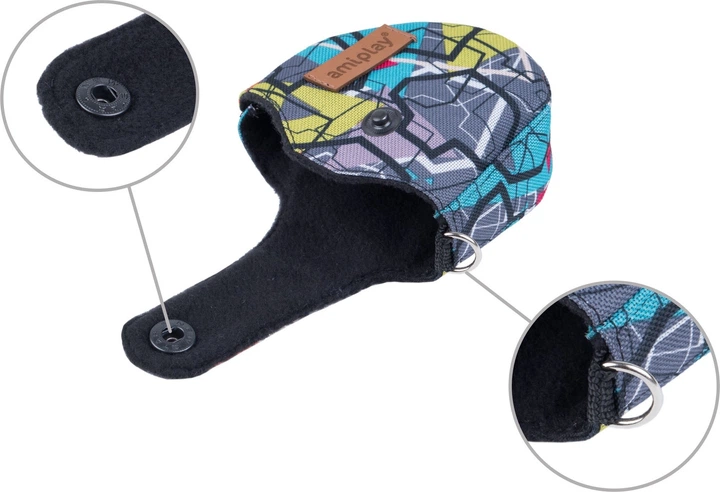 Smycz automatyczna Amiplay Infini z obudową Adventure L 5 m Abstrakcja (5907563272200) - obraz 3