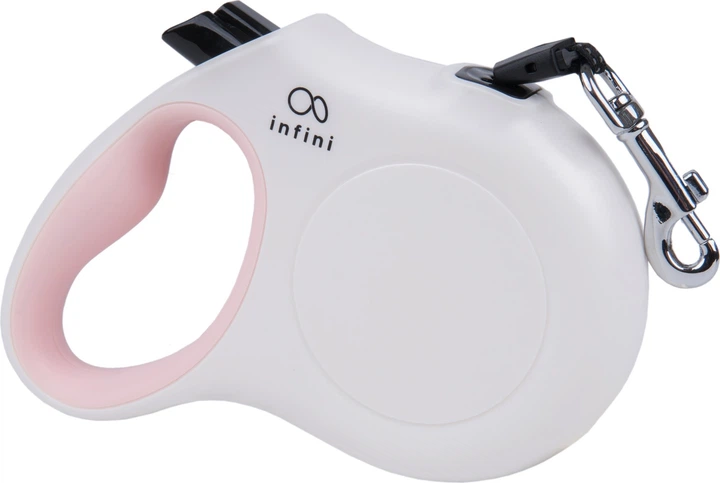 Smycz automatyczna Amiplay Infini Freedom S 3 m Biała (5907563279445) - obraz 1