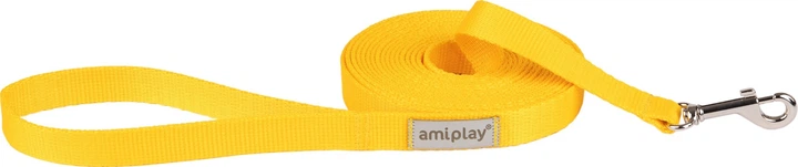 Тренувальний повідець Amiplay Samba L 5 м жовтий (5907563301856) - зображення 1