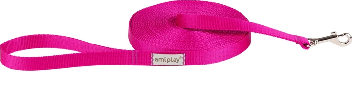 Тренувальний повідець Amiplay Samba L 10 м Рожевий (5907563302150) - зображення 1