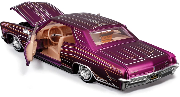 Metalowy model samochodu Maisto 1:26 1965 Buick Riviera Lowrider Purple 32551 (90159325512) - obraz 3