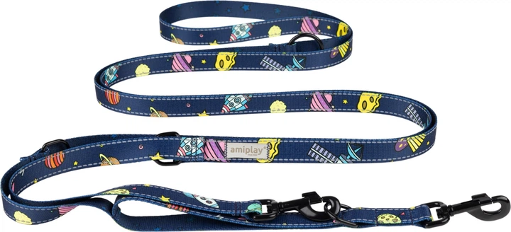 Регульований повідець Amiplay BeSpace 8 в 1 L 200 - 400 см Comics (5907563307285) - зображення 1