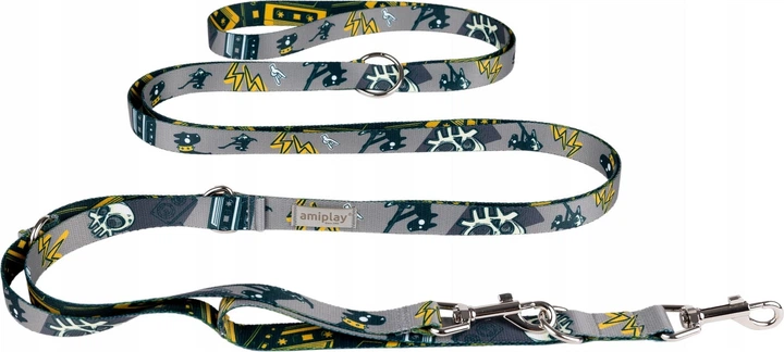 Регульований повідець Amiplay Amik 8 в 1 S 200 - 400 см DirtyDog (5907563309234) - зображення 1