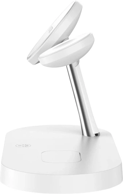 Бездротовий зарядний пристрій Tech-Protect A12 3-в-1 15 Вт White (18765-0) - зображення 3