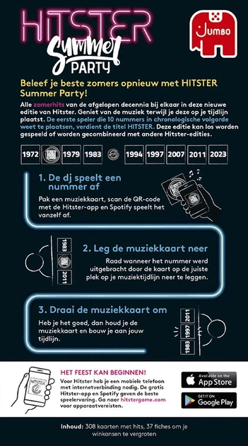 Gra planszowa Jumbo Hitster: Summer (edycja holenderska) (8721017600060) - obraz 3