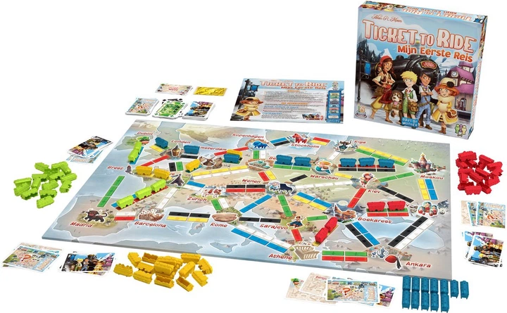Gra planszowa Asmodee Ticket to ride: My first journey (edycja niemiecka) (0824968205273) - obraz 3