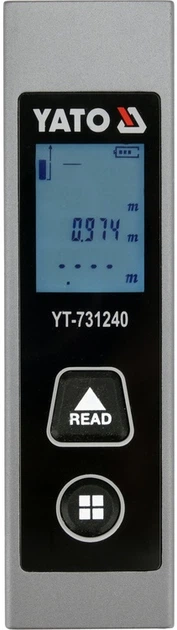 Далекомір лазерний YATO YT-731240 кишеньковий (5906083123016) - зображення 1