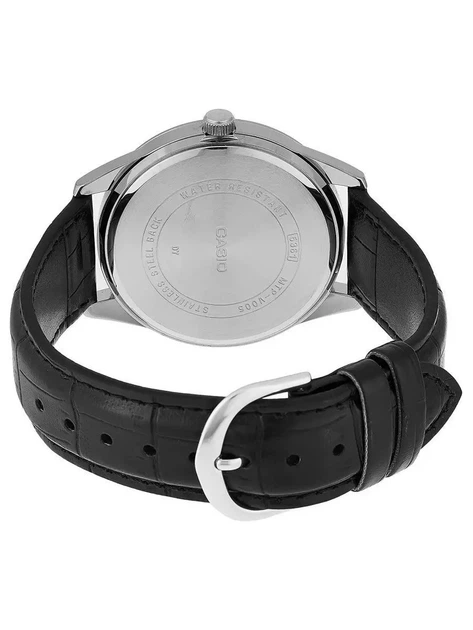 Мужские часы Casio MTP-V005L-1B5 черные 30 м - изображение 6