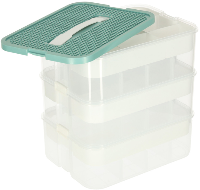 Органайзер KIK з кришкою триярусний (5903039766525) - зображення 2