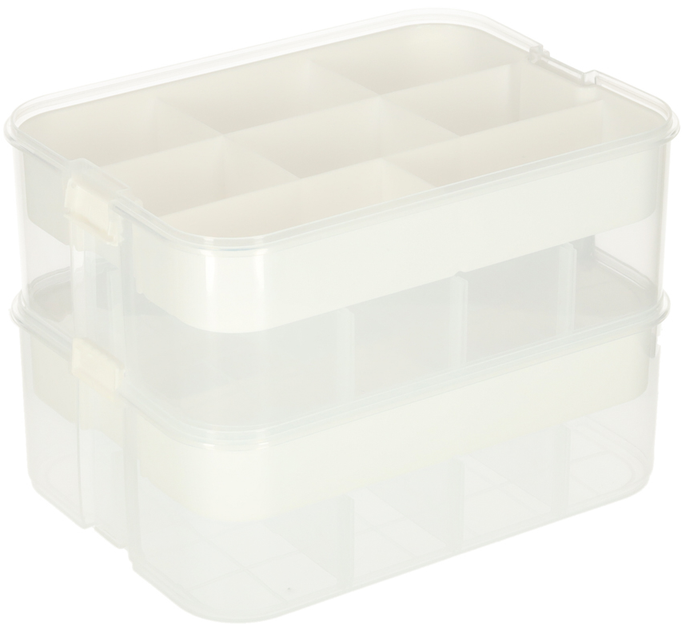 Органайзер KIK з кришкою триярусний (5903039766525) - зображення 4