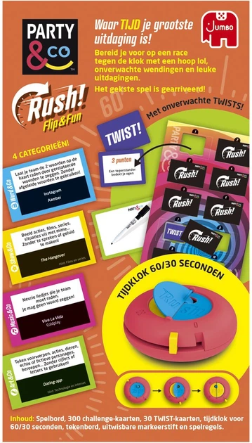 Gra planszowa Jumbo Party and Co.: Rush (edycja holenderska) (8710126003022) - obraz 2