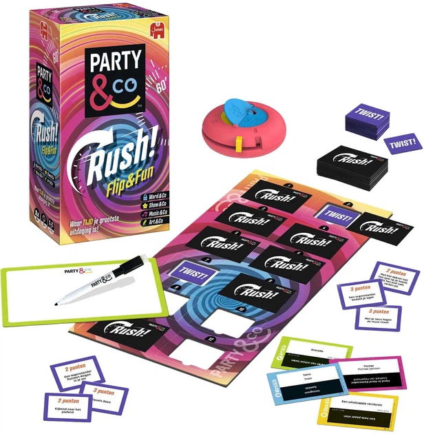 Gra planszowa Jumbo Party and Co.: Rush (edycja holenderska) (8710126003022) - obraz 3