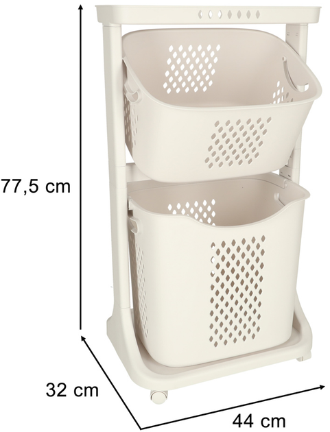 Контейнери для зберігання KIK подвійні на колесах (5903039747470) - зображення 9