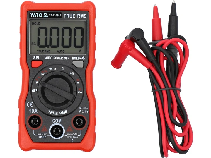Мультиметр цифровий YATO YT-730894 (5906083105791) - зображення 2