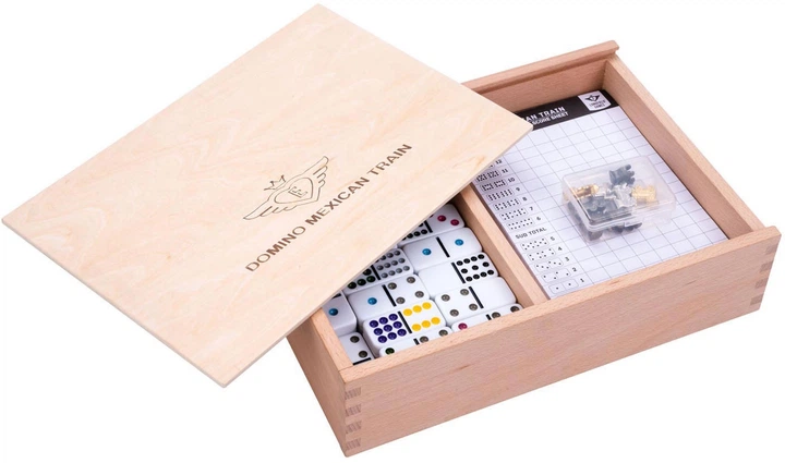 Gra planszowa Engelhart Domino Mexican trains D12 Deluxe(edycja chińska) (8716096018301) - obraz 2