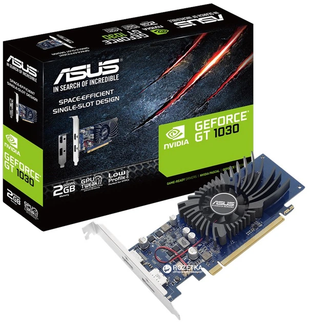 Karta graficzna Asus PCI-Ex GeForce GT 1030 Low Profile 2GB GDDR5 (64Bit) (1228/6008) (DisplayPort, HDMI) (90YV0AT2-M0NA00) (T4YVYZ01B766VGK) - Outlet - obraz 5