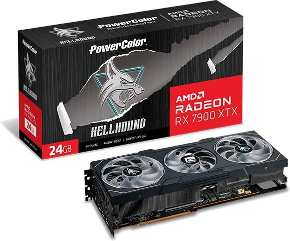 Karta graficzna PowerColor PCI-Ex Radeon RX 7900 XTX Hellhound 24GB GDDR6 (384bit) (2525/20000) (HDMI, 3 × DisplayPort) (RX-7900XTX 24G-L/OC) (TG2503010491) - Outlet - obraz 7
