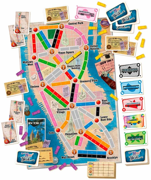 Gra planszowa Asmodee Ticket to ride: New York (edycja holenderska) (824968205600) - obraz 2