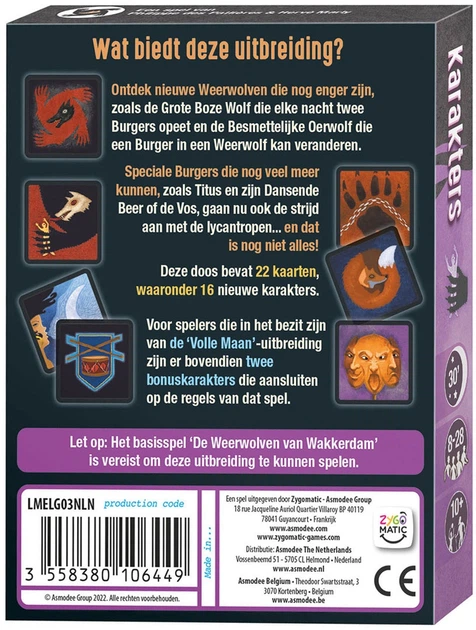 Настільна гра Asmodee The Werewolves of Miller's Hollow: Characters Expansion (3558380106449) - зображення 2