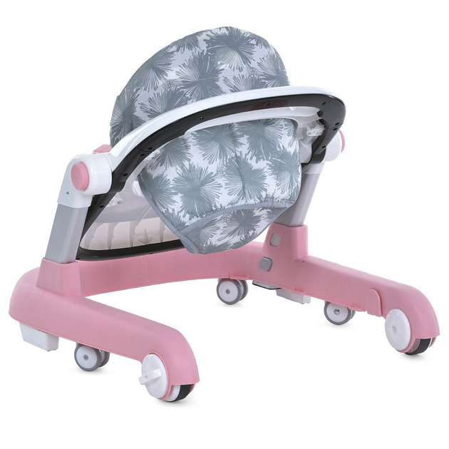Ходунки дитячі ME 1163 MULTIWAY Pink зі світловими ефектами, музика, 6 шт колес, стопор Рожеві - изображение 5