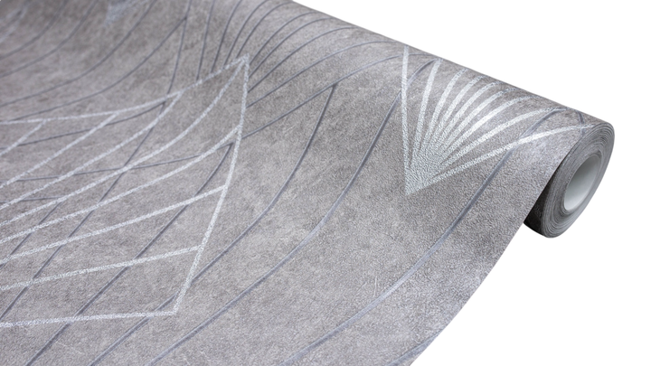 Tapeta winylowa na flizelinie Sintra Brown Geo 0.53 x 10.05 m Ciemnoszara (4824001698761) - obraz 3