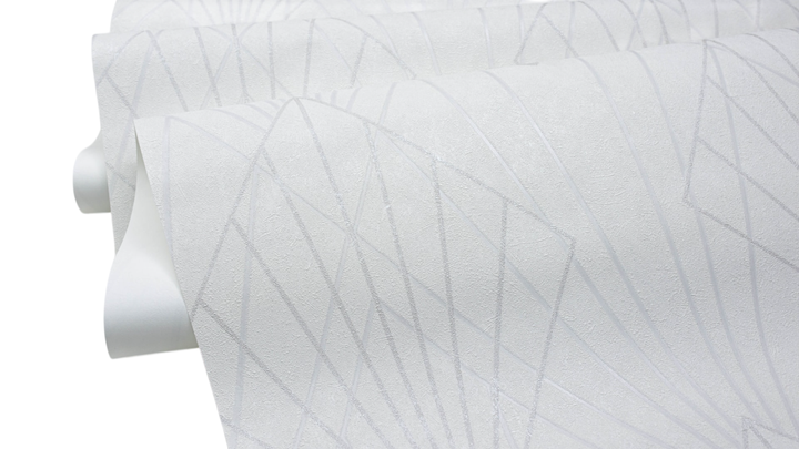 Tapeta winylowa na flizelinie Sintra Grey Geo 0.53 x 10.05 m Biało-jasnoszara (4824001698792) - obraz 2