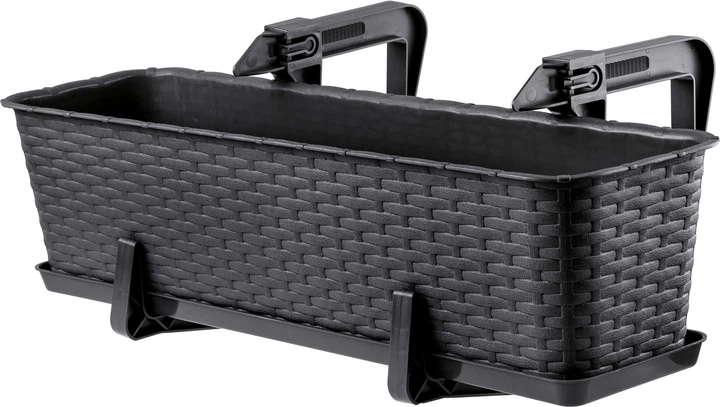 Skrzynka balkonowa z uchwytami Kadax Frette K2877 Antracytowy - obraz 1