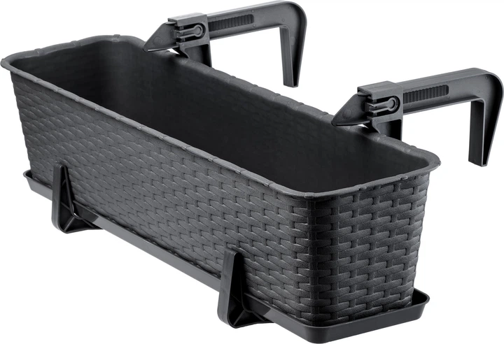 Skrzynka balkonowa z uchwytami Kadax Frette K2877 Antracytowy - obraz 2