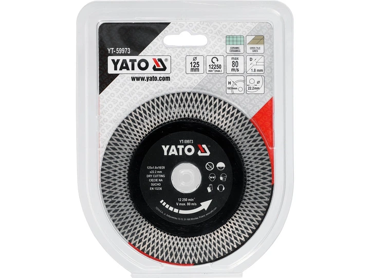 Tarcza do ceramiki Yato YT-59973 125 mm (5906083119361) - obraz 4