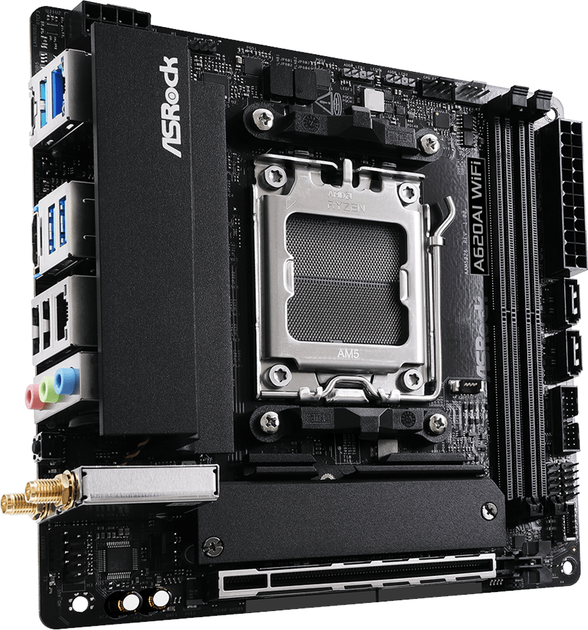 Płyta główna ASRock A620AI WiFi (sAM5, AMD A620, PCI-Ex16) - obraz 2