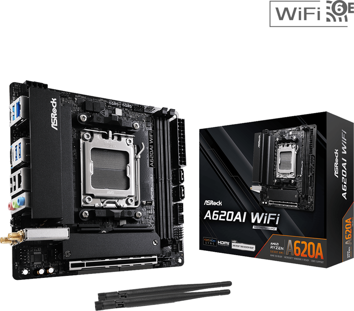 Płyta główna ASRock A620AI WiFi (sAM5, AMD A620, PCI-Ex16) - obraz 5