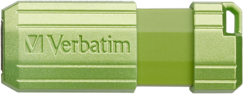 Pendrive Verbatim PinStripe 128 GB USB 2.0 Green (23942494621) - obraz 2