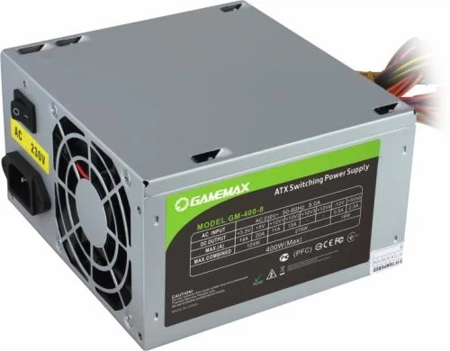 Блок живлення 400 Вт, GameMax GM-400-8CM, 8 см - Фото 2 Блок живлення 400 Вт, GameMax GM-400-8CM, 8 см - зображення 2