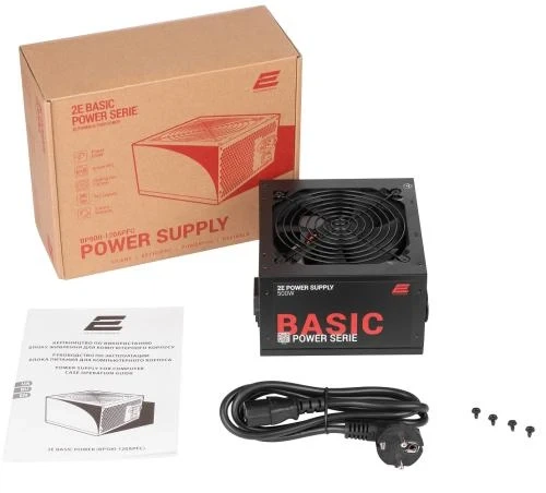 Блок питания 500 Вт, 2E Basic Power, Black (2E-BP500-120APFC) - изображение 8