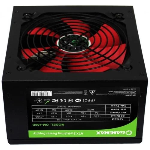 Блок питания 450 Вт, GameMax GM-450B, Black - изображение 4