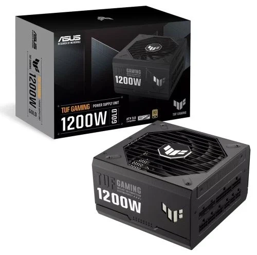 Блок живлення 1200 Вт, Asus TUF Gaming Gold, Black, модульний, 80+ Gold, Active PFC, 135 мм, 4xMolex / 5xSATA / 2x16-pin / 3x6+2-pin / 2x4+4-pin / 1x20+4-pin, захист OPP/OVP/UVP/SCP/OCP/OTP, ATX 12V (TUF-GAMING-1200G) - изображение 4