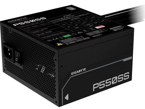 Блок живлення 550 Вт, Gigabyte P550SS, Black, 80+ Silver, Active PFC, 12 см, 2xMolex / 5xSATA / 2x6+2-pin / 1x20+4-pin / 1x4+4-pin, захист OVP/OPP/SCP/UVP/OCP/OTP (GP-P550SS) - изображение 2