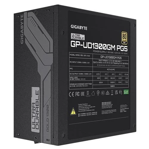 Блок живлення 1300 Вт, Gigabyte UD1300GM PG5, Black - зображення 8