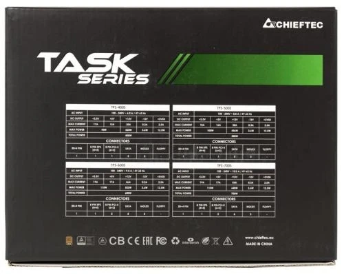 Блок питания 600 Вт, Chieftec TASK, Black (TPS-600S) - изображение 12