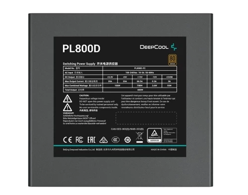 Блок живлення 800 Вт, Deepcool PL800D, Black (R-PL800D-FC0B-EU-V2) - зображення 6
