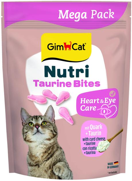 Вітаміни GimCat NUTRI TAURINE BITES QUARK для котів із сиром і таурином 425г, 419671 - Фото 1 Вітаміни GimCat NUTRI TAURINE BITES QUARK для котів із сиром і таурином 425г, 419671 - зображення 1